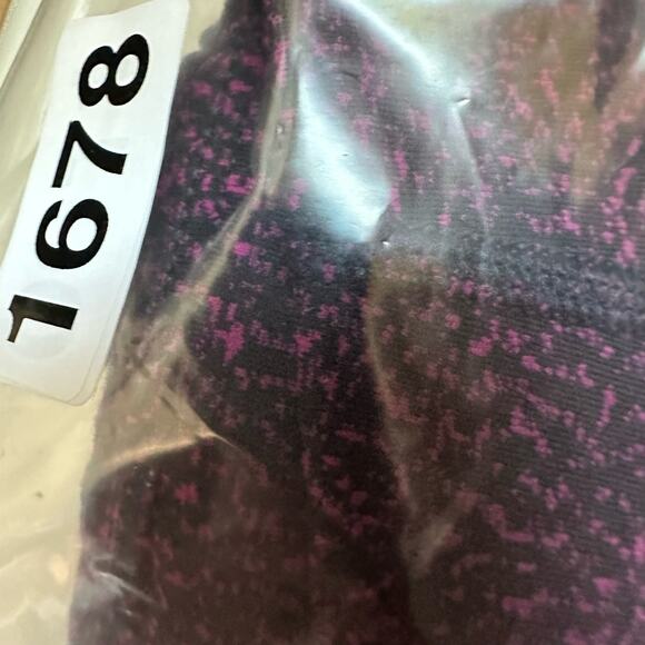 Athleta Leggings Womens XXS Fuschia Black Ultimate Stash Textured 7/8 Tight Gym - Picture 13 of 13